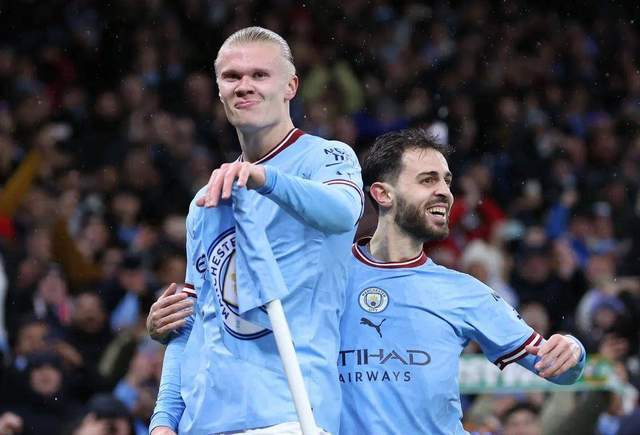  哈兰德五子登科，曼城狂胜伯恩利创纪录  